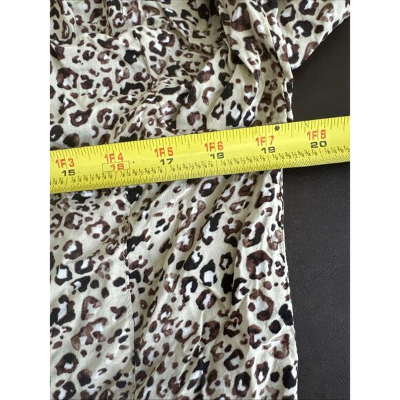 Grand & Greene Leopard Print Button-Up Long Sleeve Shirt size S - Picture 9 of 10